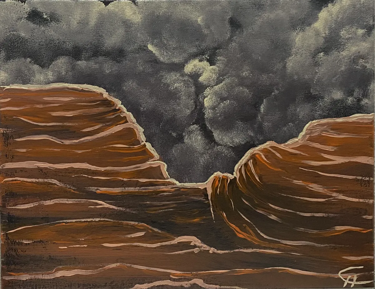 nightfall at redrock